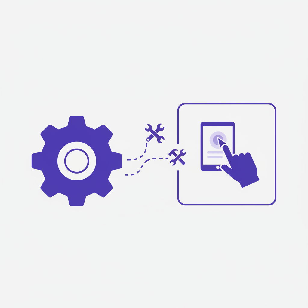 An illustration showing a small, free tool acting as a magnet to attract users to a larger, paid product.